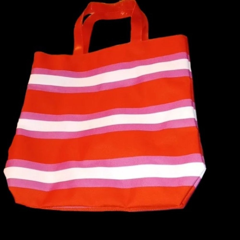 NWOT - Red and White Striped Bag - Picture 1 of 6